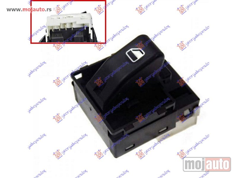 Glavna slika -  PREKIDAC U PREDNJIM VRATIMA (4 PIN) Desno Fiat strada 05-14 -dostupno - MojAuto