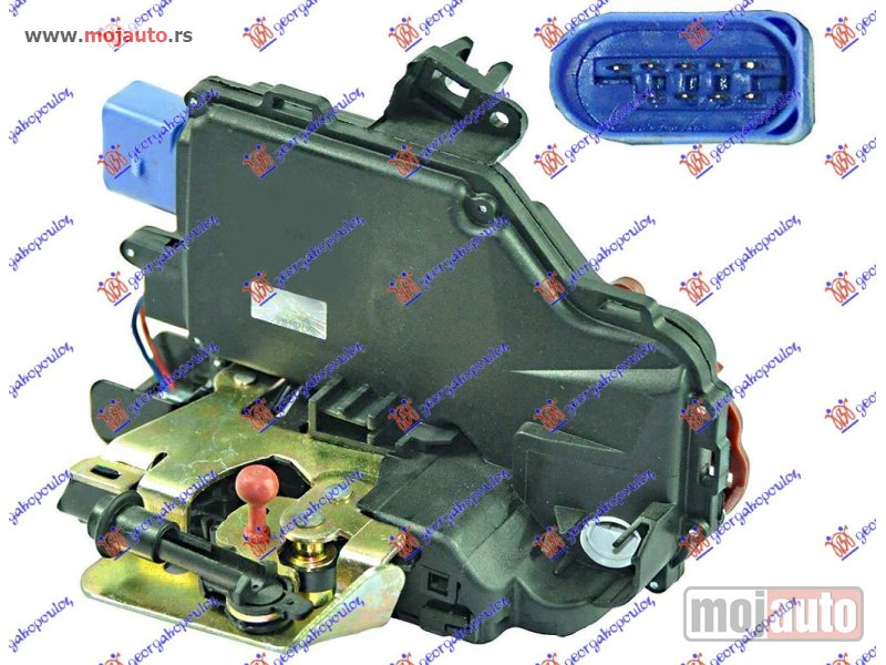Glavna slika -  BRAVA VRATA (CENTRALNO ZAKLJUCAVANJE) 3 VRATA -2005 (9pins) (A KVALITET) Levo Audi a8 02-09 -dostupno - MojAuto