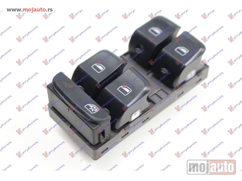 Glavna slika -  PREKIDAC U PREDNJIM VRATIMA HROM/CRNI (4 TASTERA) (10 PIN) Levo Audi a4 11-15 -dostupno - MojAuto