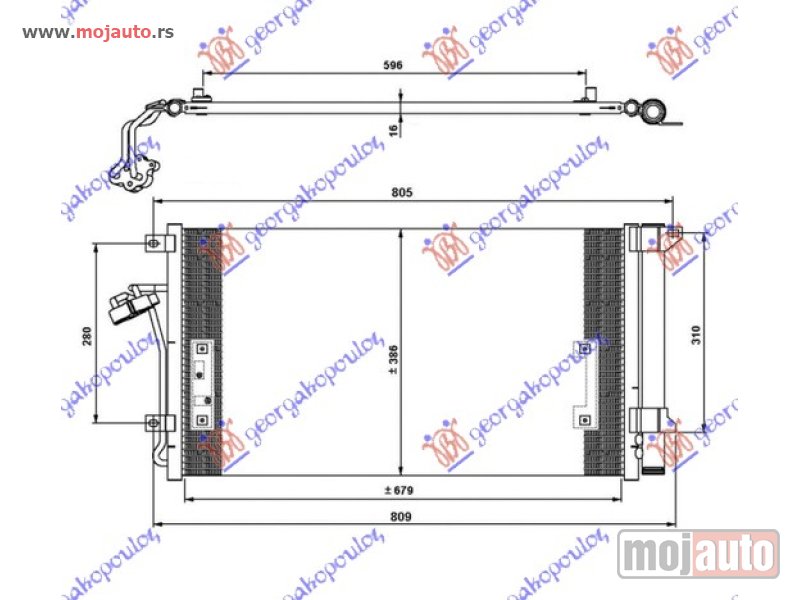 Glavna slika -  HLADNJAK KLIME BENZIN/DIZEL (690x390x16) Audi q7 09-15 -dostupno - MojAuto