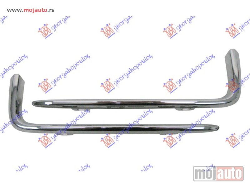 Glavna slika -  OKVIR RESETKE PREDNJEG BRANIKA HROM 12- (SET) Peugeot partner 08-15 -dostupno - MojAuto