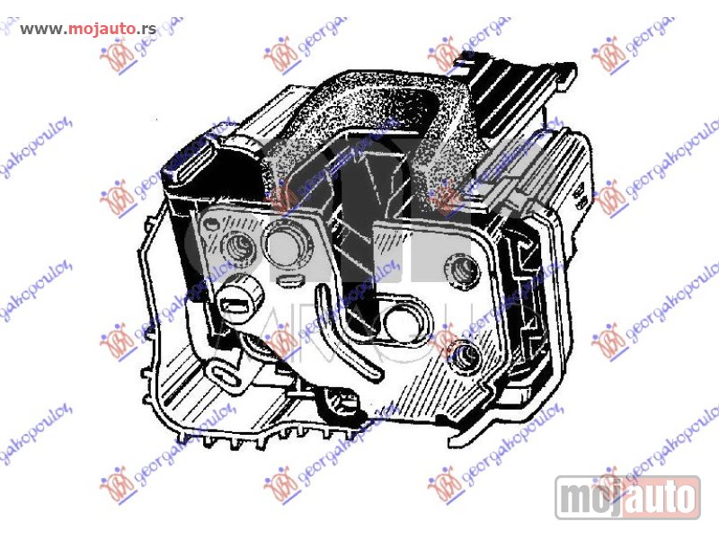 Glavna slika -  BRAVA KLIZNIH VRATA (CENTRALNO ZAKLJUCAVANJE) (3pins) Desno Fiat fiorino/qubo 16- -dostupno - MojAuto