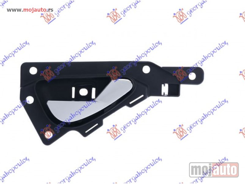 Glavna slika -  KVAKA PREDNJIH VRATA UNUTRASNJA SREBRNA/CRNA Desno Alfa romeo mito 08- -dostupno - MojAuto