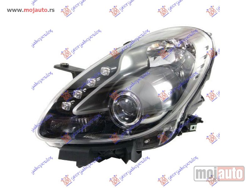 Glavna slika -  FAR ELEKTRICNI SA LED DNEVNIM SVETLOM TITANIJUM (DEPO) Levo Alfa romeo giulietta 10- -dostupno - MojAuto