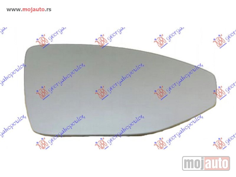 Glavna slika -  STAKLO RETROVIZOR SA GREJACEM (2 PIN) (KONVEKSNO) Desno Audi a7 18- -dostupno - MojAuto