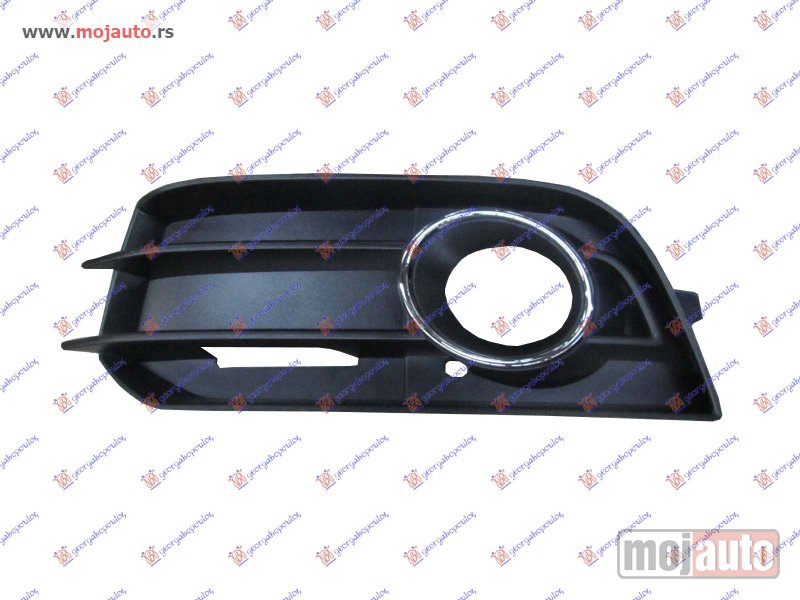 Glavna slika -  RESETKA PREDNJEG BRANIKA (SA MAGLENKOM) (HROM OKVIR) Levo Audi a1 10-14 -dostupno - MojAuto