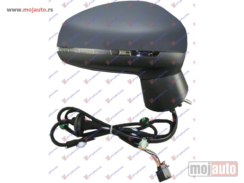 Glavna slika -  RETROVIZOR ELEKTRICNI SA GREJACEM PM (MIGAVAC) (A KVALITET) (KONVEKSNO STAKLO) Desno Audi a1 10-14 -dostupno - MojAuto