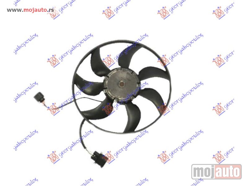 Glavna slika -  VENTILATOR (MOTOR+ELISA) (370mm) (300W) Audi a3 sport sedan/cabrio 13-16 -dostupno - MojAuto