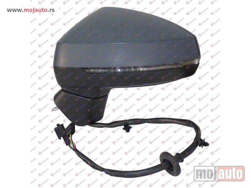 Glavna slika -  RETROVIZOR ELEKTRICNI SA GREJACEM PM (MIGAVAC) (A KVALITET) (ASFERICNO STAKLO) Levo Audi a3 3d/sportback 12-16 -nedostupno - MojAuto