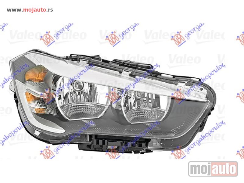 Glavna slika -  FAR ELEKTRICNI SA LED DNEVNIM SVETLOM (VALEO) Desno Bmw x1 (f48) 19-22 -dostupno - MojAuto