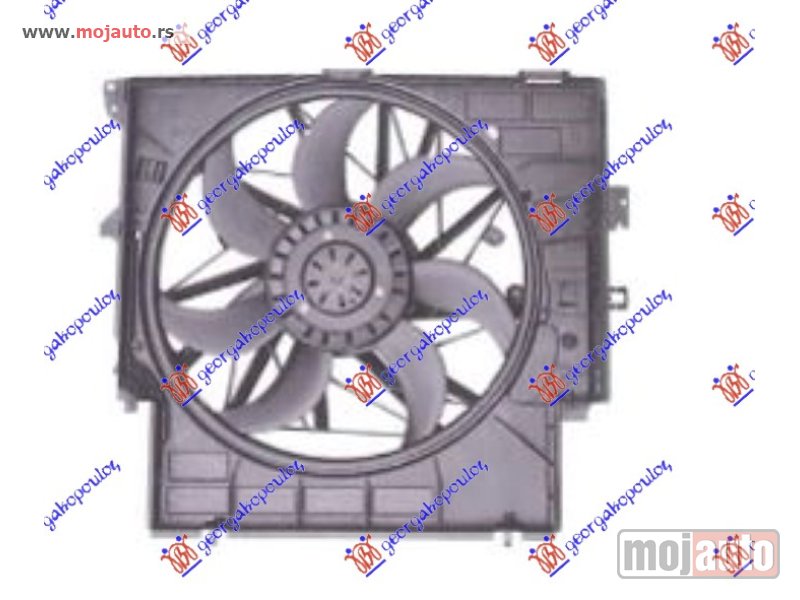 Glavna slika -  VENTILATOR KOMPLET (3.0 BENZIN) (495mm) (600W) (3 PIN) Bmw x3 (f25) 11-14 -dostupno - MojAuto