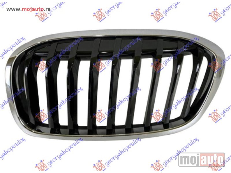 Glavna slika -  PVC MASKA HROM/SJAJ-CRNA (SPORT LINE/M-SPORT) Levo Bmw series 2 (f45/f46) active/gran tourer 17-21 -dostupno - MojAuto