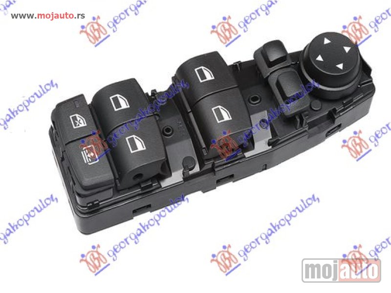 Glavna slika -  PREKIDAC U PREDNJIM VRATIMA (4 TASTERA) (ZAVESICA) (ELEKTRO-SKLOPIV RETROVIZOR) (6 PIN) Levo Bmw series 7 (f01/02) 12-15 -dostupno - MojAuto