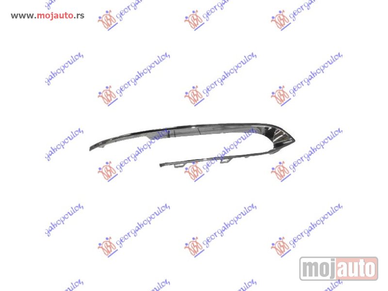 Glavna slika -  LAJSNA RESETKE PREDNJEG BRANIKA HROM (LUXURY) Desno Bmw series 5 (f10/11) 13-16 -dostupno - MojAuto