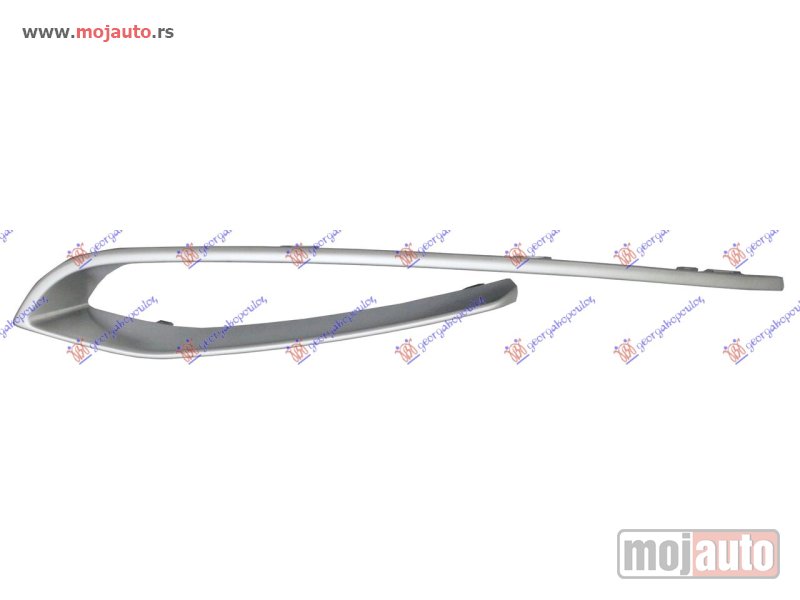 Glavna slika -  LAJSNA RESETKE PREDNJEG BRANIKA SREBRNA (MODERN) Levo Bmw series 5 (f10/11) 13-16 -dostupno - MojAuto