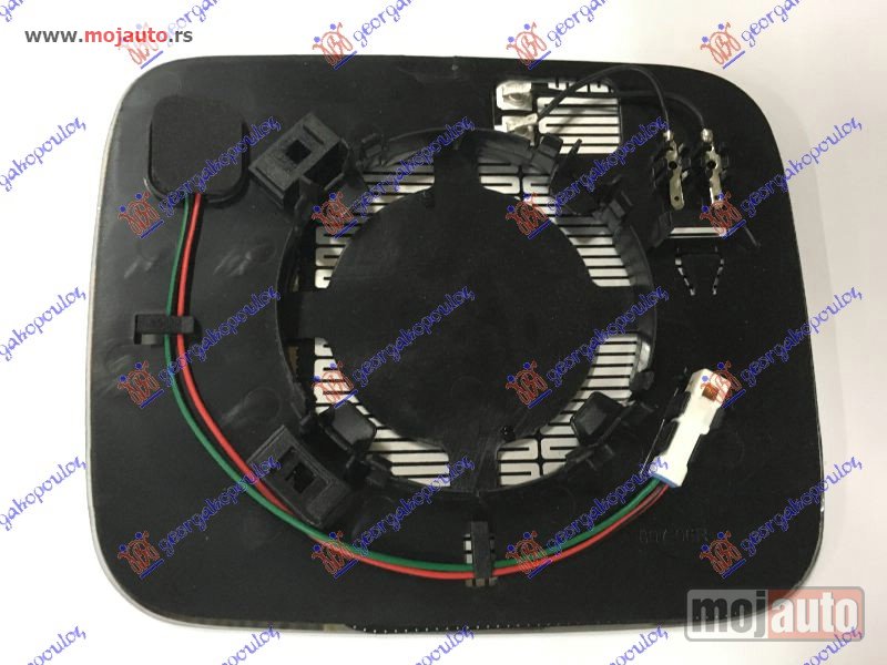 Glavna slika -  STAKLO RETROVIZORA SA GREJACEM (MRTAV UGAO) (KONVEKSNO) Desno Jeep renegade 14-18 -dostupno - MojAuto