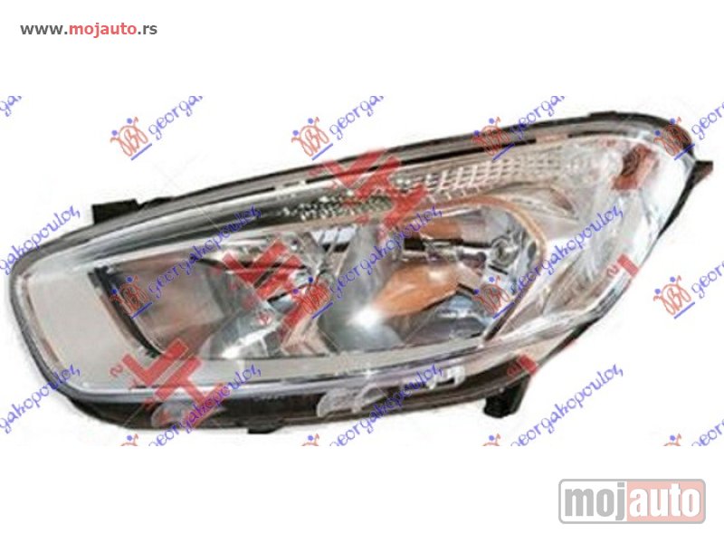 Glavna slika -  FAR ELEKTRICNI HROM -2018 (O) Levo Ford transit/tourneo courier 13- -dostupno - MojAuto