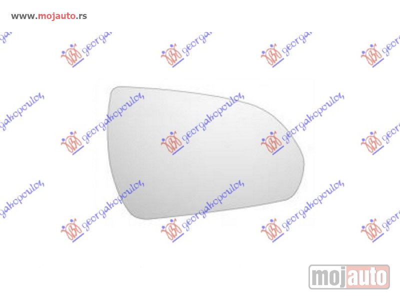 Glavna slika -  STAKLO RETROVIZORA SA GREJACEM (KONVEKSNO) Desno Hyundai i30 fastback 20- -dostupno - MojAuto