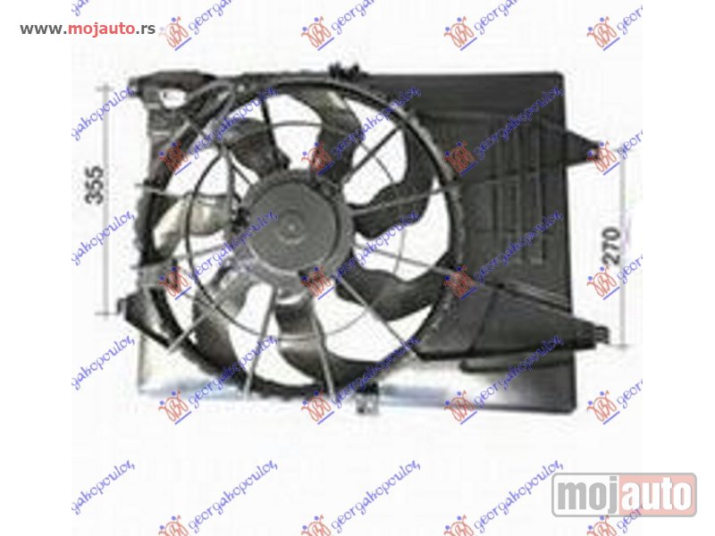 Glavna slika -  VENTILATOR KOMPLET (1.6 GDi/2.0 CVVT/2.4 Gdi BENZIN) (460mm) (3 PIN) Hyundai tucson 15-18 -nedostupno - MojAuto