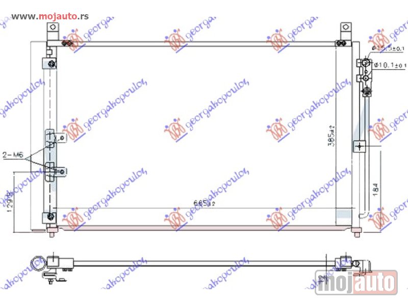Glavna slika -  HLADNJAK KLIME 3.5 BENZIN / HIBRID (635X390X12) Infiniti q50 14- -dostupno - MojAuto