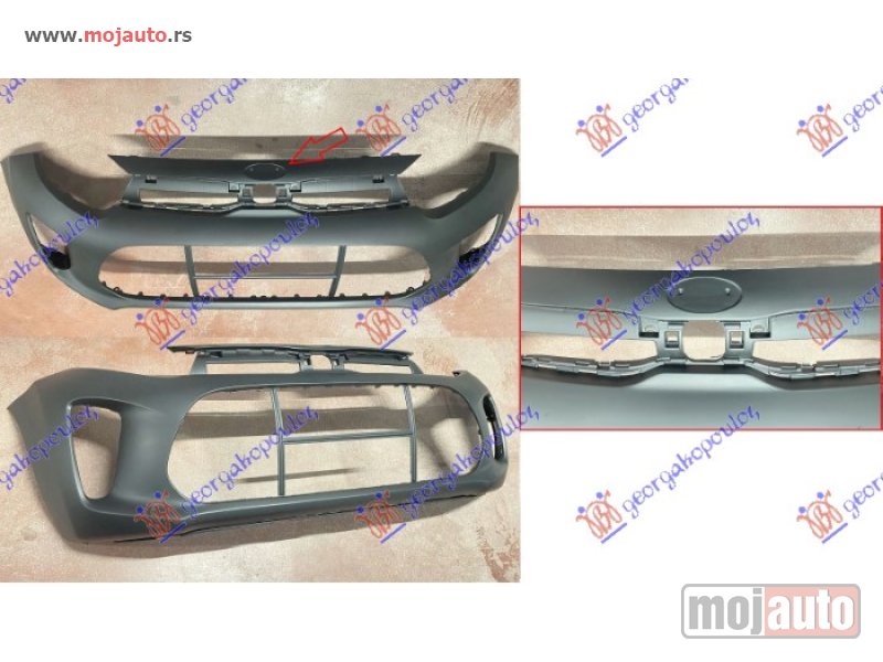 Glavna slika -  PREDNJI BRANIK (MESTO ZA STARI ZNAK) (KINA) Kia picanto 17-24 -dostupno - MojAuto