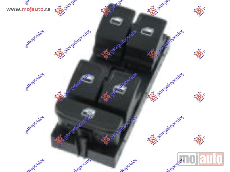 Glavna slika -  PREKIDAC U PREDNJIM VRATIMA (4 TASTERA) (8 PIN) Levo Audi a1 18- -dostupno - MojAuto