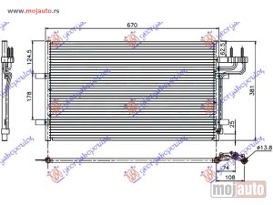 Glavna slika - HLADNJAK KLIME BENZIN/DIZEL (628x374x16) Ford focus 08-11 -dostupno - MojAuto