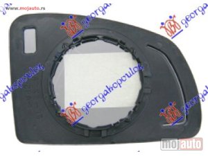 NOVI: delovi  STAKLO RETROVIZORA (ASFERICNO) Levo Opel meriva 03-10 -dostupno