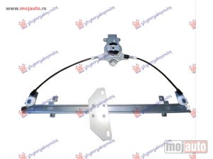 NOVI: delovi  PODIZAC PREDNJEG PROZORA ELEKTRICNI (BEZ MOTORA) 4 VRATA Levo Nissan p/u (d40) navara 2wd-4wd 05-10 -nedostupno