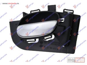 Glavna slika - KVAKA PREDNJIH/ZADNJIH VRATA UNUTRASNJA SREBRNA Desno Peugeot 206 98-09 -dostupno - MojAuto