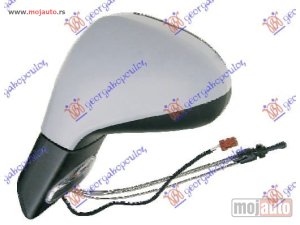 Glavna slika - RETROVIZOR MEHANICKI SA SAJLOM PM (MIGAVAC) (ASFERICNO STAKLO) Levo Peugeot 207 06-14 -nedostupno - MojAuto