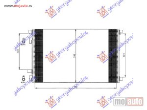 NOVI: delovi  HLADNJAK KLIME BENZIN/DIZEL (615x40) Renault megane sdn-h/b-l/b 02-05 -dostupno