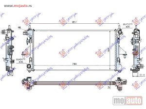Glavna slika - HLADNJAK MOTORA 2.2/2.3/3.0 JTD DIZEL (MAN) (+/-AC) (780x380x26) (LEMLJEN SPOJ) Fiat ducato 06-14 -dostupno - MojAuto