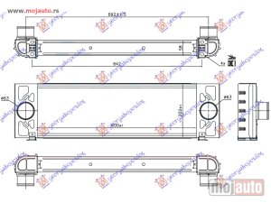 NOVI: delovi  HLADNJAK INTERKULERA 2.2-3.2 TDCI (600x202x58) Ford transit 06-13 -dostupno