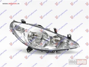 NOVI: delovi  FAR ELEKTRICNI BEZ MAGLENKE (TYC) Desno Peugeot 307 01-05 -dostupno