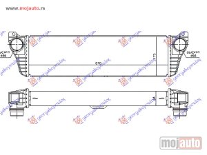 NOVI: delovi  HLADNJAK INTERKULERA 2.0-2.2 CDi (610x170x64) 10- Mercedes vito (w639) & viano 04-10 -dostupno