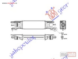 Glavna slika - HLADNJAK INTERKULERA 1.3 CDTI (45x100x53) 66 KW Opel corsa d 06-15 -dostupno - MojAuto