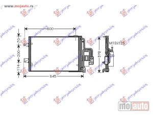Glavna slika - HLADNJAK KLIME (550x380x16) 2004- Opel corsa c 00-06 -dostupno - MojAuto