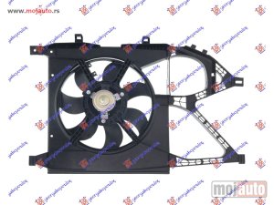 NOVI: delovi  VENTILATOR HLADNJAKA KOMPLET (1.0cc BENZIN) (-AC) (28cm) Opel corsa c 00-06 -dostupno