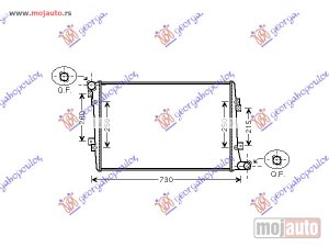 NOVI: delovi  HLADNJAK MOTORA 1.2 TSI (62.5x45.2x34) Skoda octavia 5 04-08 -dostupno