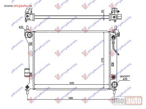NOVI: delovi  HLADNJAK MOTORA 1.2/1.4/1.6i BENZIN (AUTO) (500x380x26) Hyundai i20 08-12 -dostupno