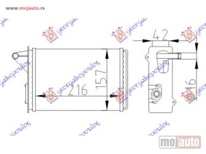 NOVI: delovi  GREJAC KABINE 216x157 (BEZ PREKIDACA) Fiat fiorino 88-91 -dostupno