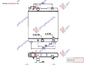 NOVI: delovi  HLADNJAK MOTORA 900cc (31x36) Fiat panda 82-86 -dostupno