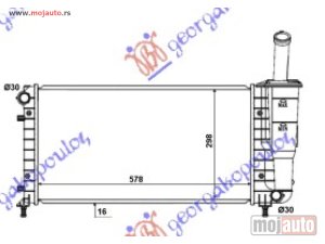 NOVI: delovi  HLADNJAK MOTORA 1.2 8/16V (+/-AC) (58x31.7x18) Fiat punto 03-11 -dostupno
