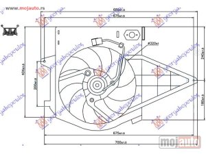 Glavna slika - VENTILATOR KOMPLET (BENZIN) - AC Lancia zeta 94-02 -dostupno - MojAuto