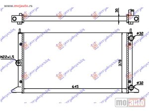 NOVI: delovi  HLADNJAK MOTORA 2.0i 8V 1.9TD (64.5x37.8) -00 Seat alhabra 95-10 -dostupno