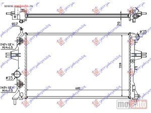 NOVI: delovi  HLADNJAK MOTORA 1.4/1.6/1.8 (AUTO) (+AC) (60x37) Opel astra g 98-04 -nedostupno