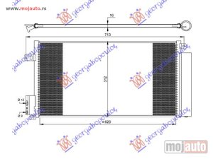 NOVI: delovi  HLADNJAK KLIME BENZIN/DIZEL (627x29.5) Opel corsa d 06-15 -dostupno