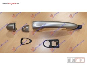 NOVI: delovi  KVAKA PREDNJIH/ZADNJIH VRATA (L=D) SPOLJASNJA SREBRNA Renault megane coupe 08-14 -dostupno