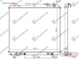 NOVI: delovi  HLADNJAK MOTORA 3.0 dCi DIZEL (MAN/AUTO) (600x690x40) Nissan p/u (d40) navara 2wd-4wd 05-10 -dostupno